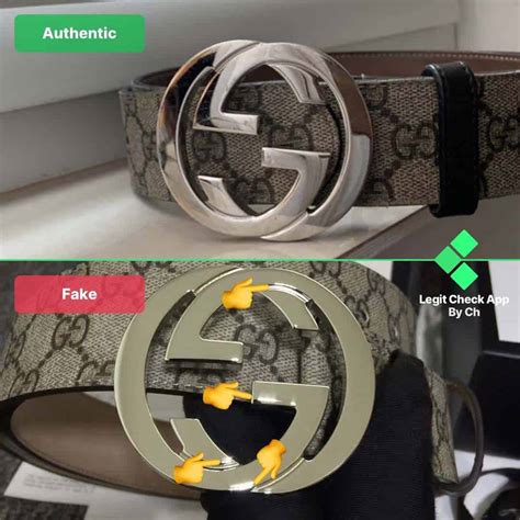 how do you know if your gucci belt is real